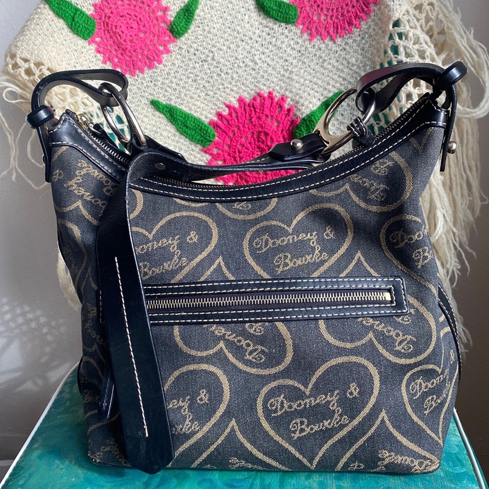 Vintage Dooney & Bourke Denim Canvas Purse